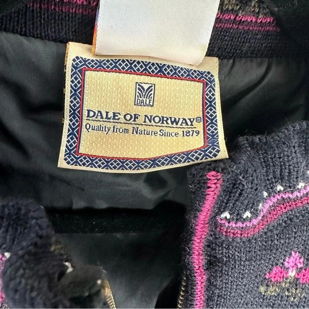 Vintage Dale of Norway Salt Lake City Olympics 2002 Full Zip Wool Sweater Medium - Picture 9 of 10